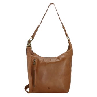 Leren Schoudertas Micmacbags Daydreamer Cognac