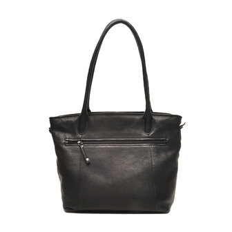 Zwart Leren Shopper Lucca Berba Bags