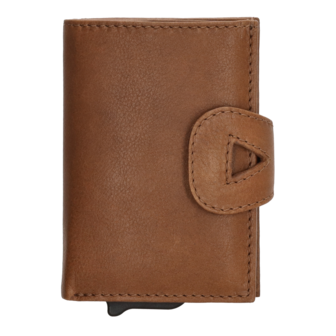 safety wallet Micmacbags cognac