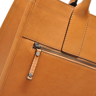 Leren laptoptas cognac Icons Berba Bags