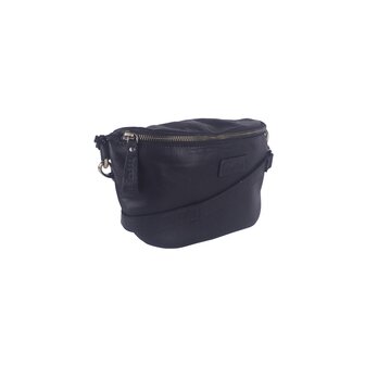 Leren Heup- crossbodytas Verona Bag2Bag Zwart