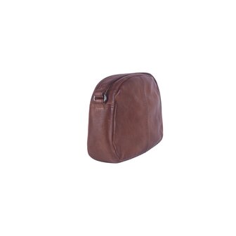 Leren Schoudertasje Cognac Bag2Bag