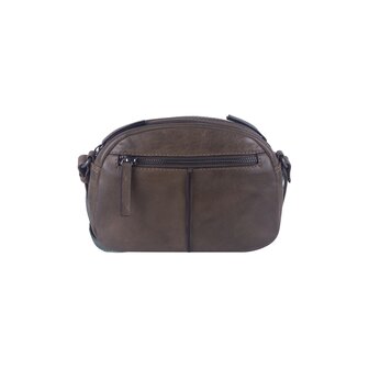 Leren Schoudertasje Suni Bag2bag Khaki