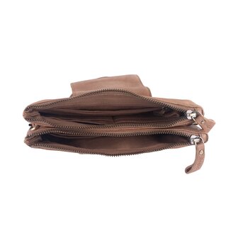 Bag2Bag clutch / schoudertasje Erice Camel