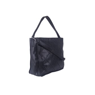 Bag2Bag zwart leren shopper Luras