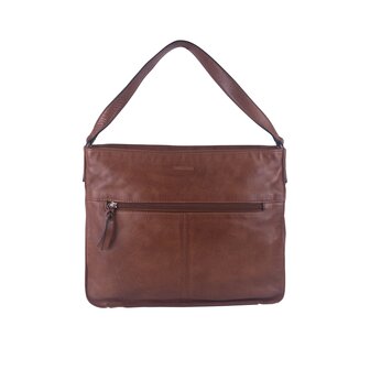 Bag2Bag leren shopper Luras cognac