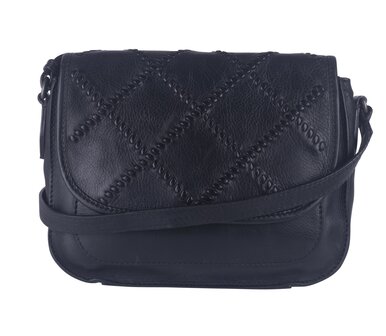 Bag2Bag Leren Schoudertas / Crossbody Urzu zwart