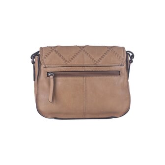 Bag2Bag Leren schoudertas / crossbody Urzu Camel