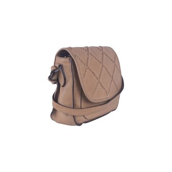 Bag2Bag Leren schoudertas / crossbody Urzu Camel