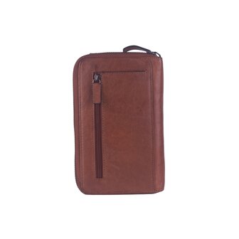 Bag2Bag Leren Telefoontasje / Portemonnee Sorso cognac