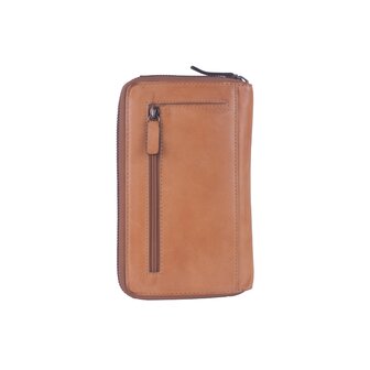 Bag2Bag Leren Telefoontasje / Portemonnee Sorso camel