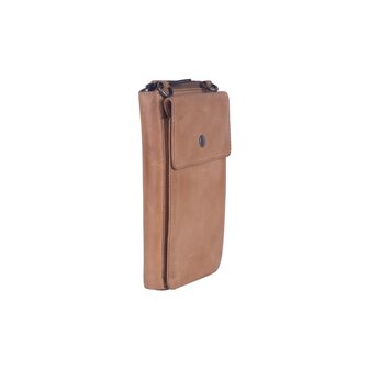 Bag2Bag Leren Telefoontasje / Portemonnee Sorso camel