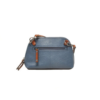 Leren crossbody Chamonix Berba Bags Blauw achterkant