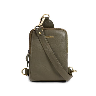 Bag2Bag Leren Crossbody Telefoontasje AJ15 Olive