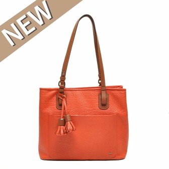 Berba Bags Leren Shopper Chamonix 125-412 mandarin