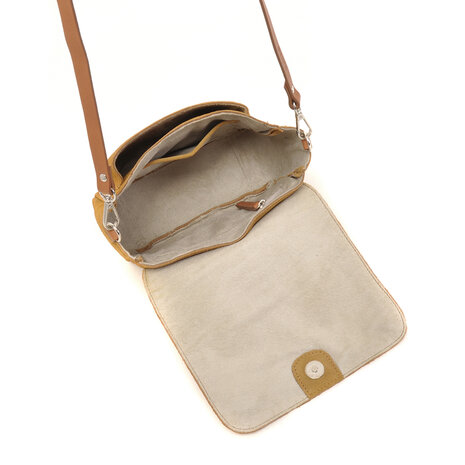 Berba Bags Crossbody-tas Stretto Geel (Honey Bee)