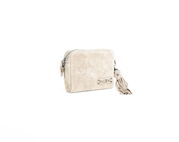 Bag2Bag Schoudertasje Urra Grey / Sand