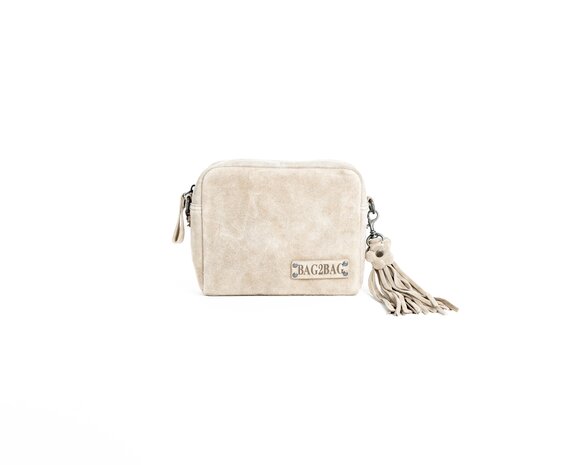 Bag2Bag Schoudertasje Urra Grey / Sand