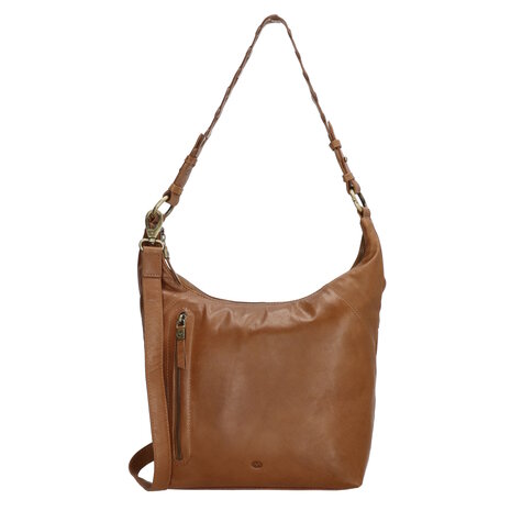 Leren Schoudertas Micmacbags Daydreamer Cognac