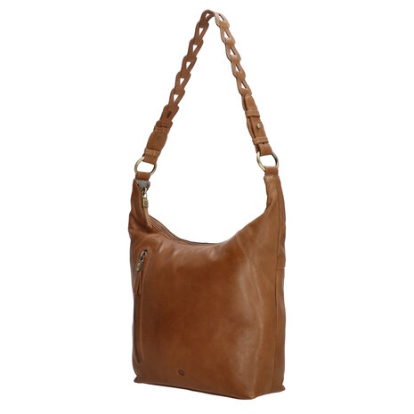 Leren Schoudertas Micmacbags Daydreamer Cognac