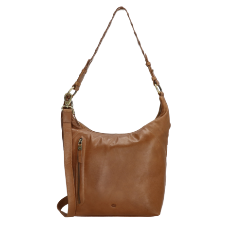 Leren Schoudertas Micmacbags Daydreamer Cognac