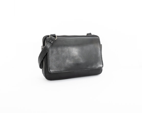 Schoudertas Jasper Bag2Bag Zwart