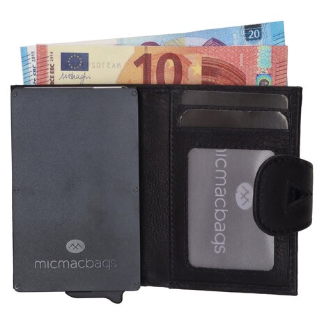 Zwarte portemonnee / Safety Wallet Micmacbags