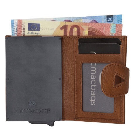 Bruine portemonnee / safety wallet Micmacbags