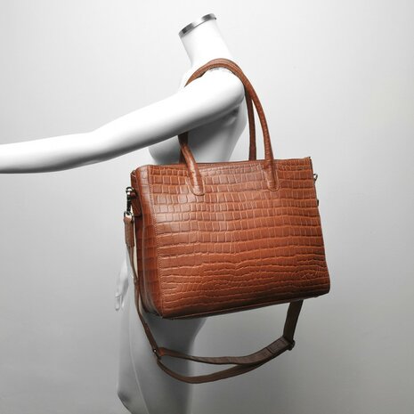 Leren werktas cognac Laguna Berba Bags