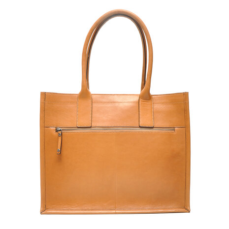 Leren laptoptas cognac Icons Berba Bags