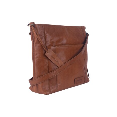 Leren Schoudertas Bag2Bag Avola Cognac