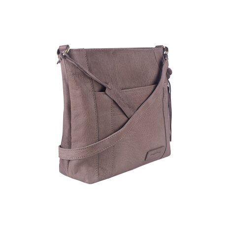 Leren Schoudertas Bag2Bag Avola Grey / Taupe