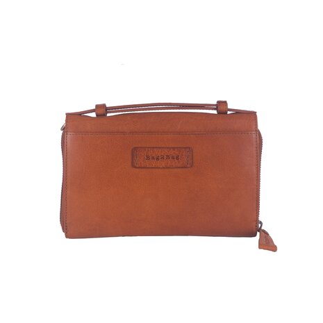 Leren Schoudertasje Napels Bag2Bag Cognac