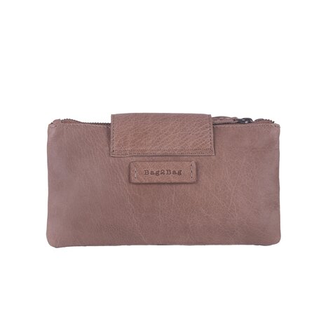 Bag2Bag Leren schoudertasje / clutch Erice Taupe / Grey