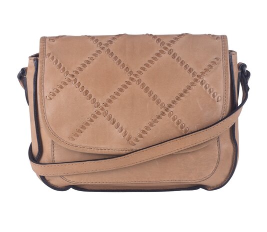 Bag2Bag Leren schoudertas / crossbody Urzu Camel