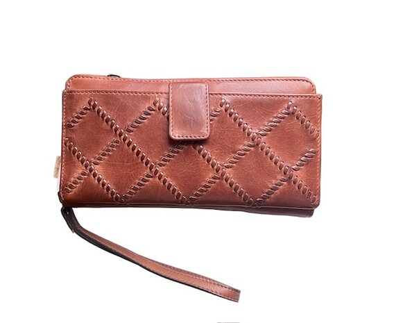 Bag2Bag Portemonnee / Clutch / Schoudertasje Pula Cognac