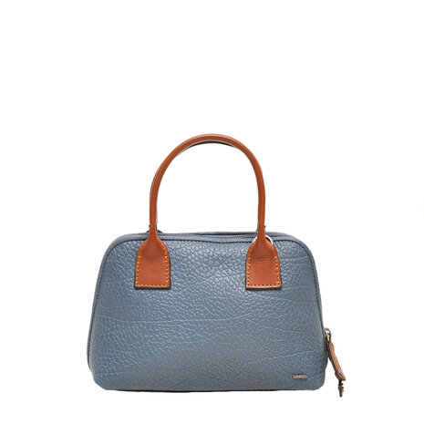 Leren crossbody mini-bag Chamonix Berba Bags Blauw voorkant