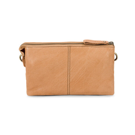 Bag2Bag Leren schoudertasje / clutch Dover Camel