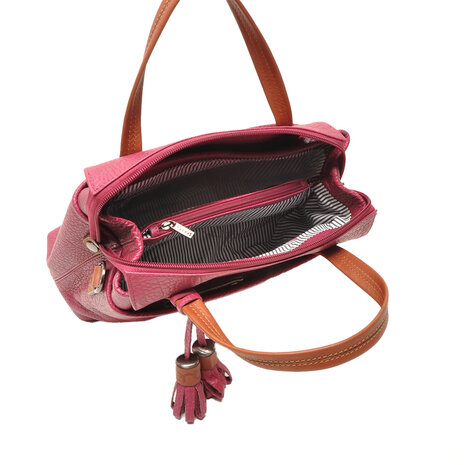 Berba Bags Leren Handtas Chamonix  Roze